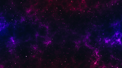Wall Mural - illustration of multicolored milky way energy in space