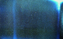 Noisy Blue Film Frame With Scratches, Dust And Grain