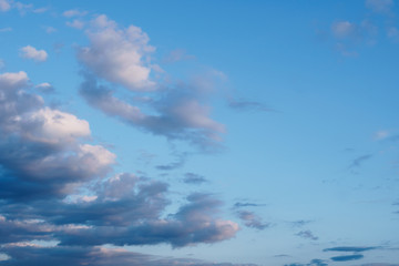 Wall Mural - Clouds on the blue sky background