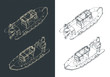 Rigid Inflatable Boat Isometric Drawings