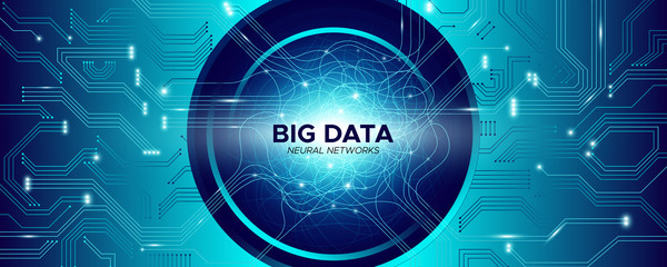 Wall Mural - big data sorting. technology abstract. concept