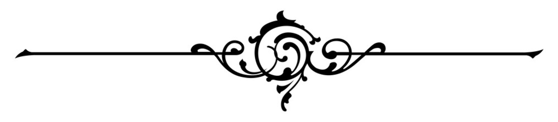 vintage page divider design element