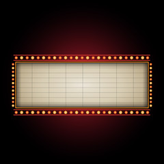 Theater sign billboard frame design