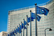 © Dmitry Rukhlenko - European EU flags in front of the Berlaymont building, headquarters of the European commission in Brussels