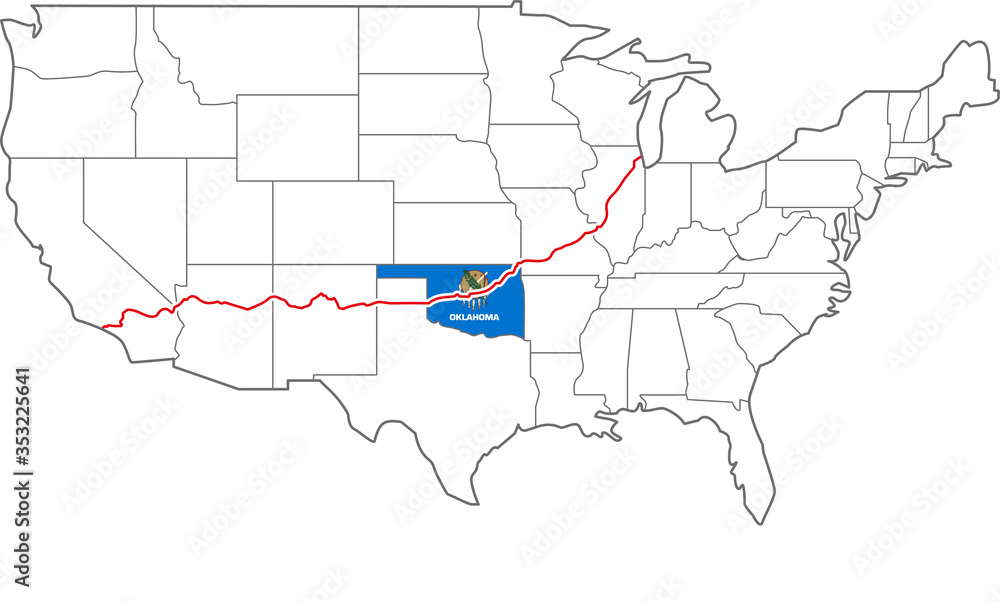 アメリカ横断 ルート66 ROUTE66 oklahoma オクラホマ州 Stock アメリカ横断 ルート66 ROUTE66 oklahoma オクラホマ州 Stock