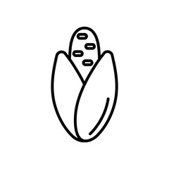 Wall Mural - corn vegetable icon, line style