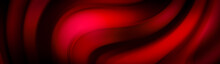 Red Horizontal Dark Waves Background