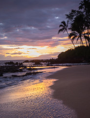 Wall Mural - Sunset from Makena Cove on Maui