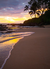 Wall Mural - Sunset from Makena Cove on Maui