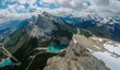 © Dajahof - View from East End Of Rundle hiking trail to Whitemans pond/mountain outdoor landscape. Canmore, Alberta, Canada