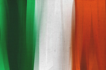 Wall Mural - Hand painted Ireland national flag