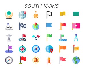 Poster - south icon set