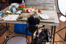 A Behind The Scenes Look At A Food Photography Photo Shoot Production.
