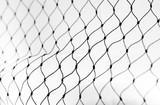 Fototapeta  - Net pattern close up. Rope net . Soccer, football, volleyball, tennis and tennis net pattern. Fisherman hunting net rope texture