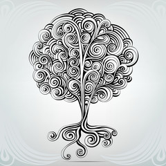 Wall Mural - Unusual tree from an ornament