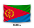 Hanging silk flag eritrea