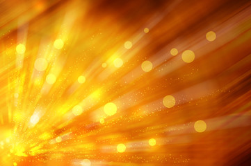 Wall Mural - abstract gold circle bokeh background