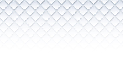 Wall Mural - white geometric square background in paper art style. Use for banner, website cover, print ads.