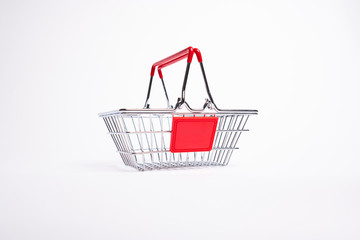 Shopping Cart Trolley isolated on white background.