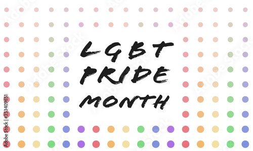 Cuadros en Lienzo LGBT pride month background. Poster, card, banner