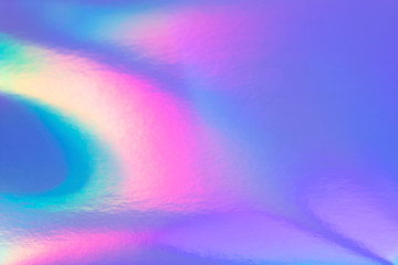 Poster - Retro holographic foil background, great design for any purposes. Abstract colorful vibrant blur iridescent gradient. Retro futuristic label design.