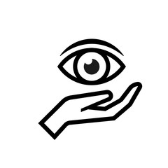 Wall Mural - eye donation icon. clipart image isolated on white background