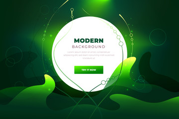 Wall Mural - green abstract background. liquid color background design. template abstract liquid trendy shapes. m