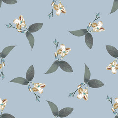 Wall Mural - seamless pattern with butterflies