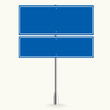 © JJIMAGE - Blank Blue road sign or Empty traffic vector illustration