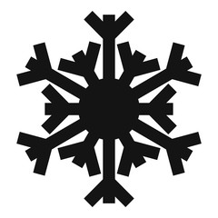 Poster - December snowflake icon. Simple illustration of december snowflake vector icon for web design isolated on white background