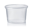 © Coprid - Round transparent disposable food container