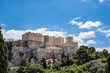 Acropolis of Athens, view from Areopagus hill in Greece