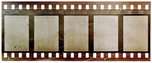 Old Retro Photo Film Placeholder On White Background

