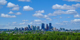 Fototapeta Miasto - Downtown Calgary Skyline panorama showing downtown core - banner
