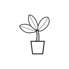 Sticker - Rubber plant