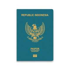 Passport of Indonesia. Vector illustration