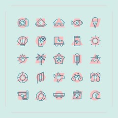 Sticker - Summer icon set