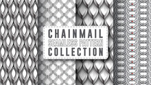 Chain Mail Seamless Pattern Collection