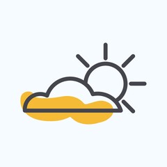 Sticker - Sun and cloud