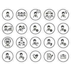 Poster - Business icons set