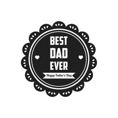 Canvas Print - Father's Day label design