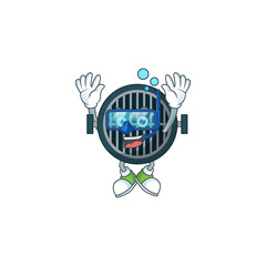 Sticker - cartoon drawing concept of grill wearing cool Diving glasses ready to swim