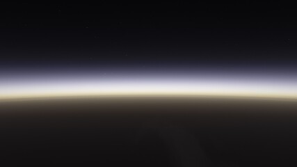 Wall Mural - Cosmic landscape, beautiful science fiction wallpaper with endless deep space. 3D render