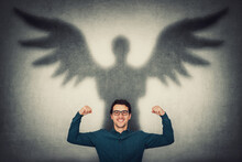 Guy, Man, Demon, Angel, Shadow Free Stock Photo - Public Domain Pictures