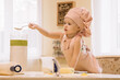© olgalisa88 - Little girl cooks at home in the kitchen