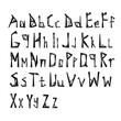 © YuliaShlyahova - Construction conceptual art font. Vector english alphabet isolated on white background.