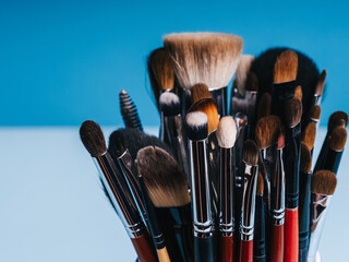 close-up makeup brush set for coloring eyes