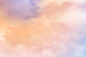 Wall Mural - cloud background with a pastel colour