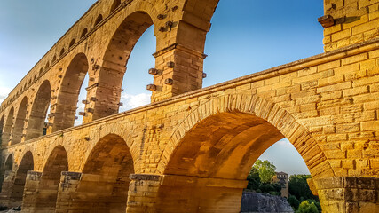 Poster - Pont du Gard in the Gardon River, south of France