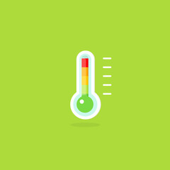 Wall Mural - stress level thermometer icon. clipart image isolated on background